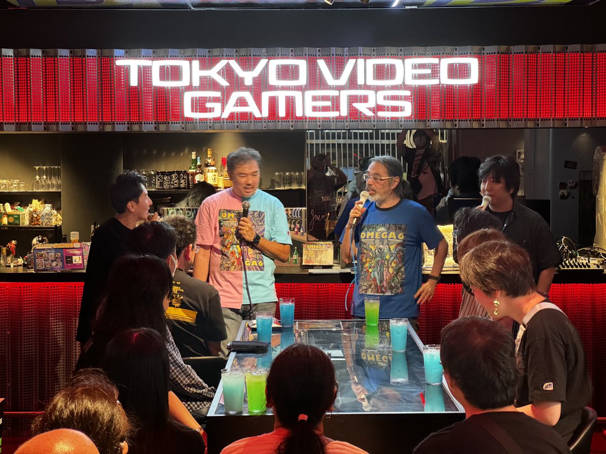 shiftyweb's tweet photo. Went to the #Omega6 talk event in Akiba yesterday. Loads of great past and present anecdotes. As always everyone is really accessible, met with a lot of people from the industry, had a real blast. Looking forward to playing the game! 
#オメガ6 https://t.co/7ssM8QcT02
