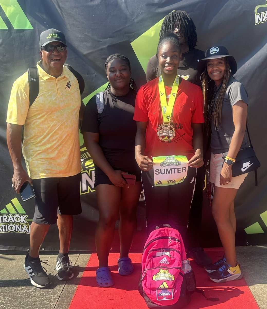 Congratulations to Jhnai Sumter for becoming an All American in the javelin at the Adidas Track Nationals. She placed 3rd overall &amp; another school record with a throw of 121-2 1/4 <a href="/LRtrack803/">Lower Richland Track & Field</a> <a href="/LadyDiamondWBB/">Lower Richland High School Diamond WBB</a> <a href="/lrhsdhornets/">Lower Richland High School</a> <a href="/RichlandoneA/">RICHLANDONE_ATHLETICS</a>