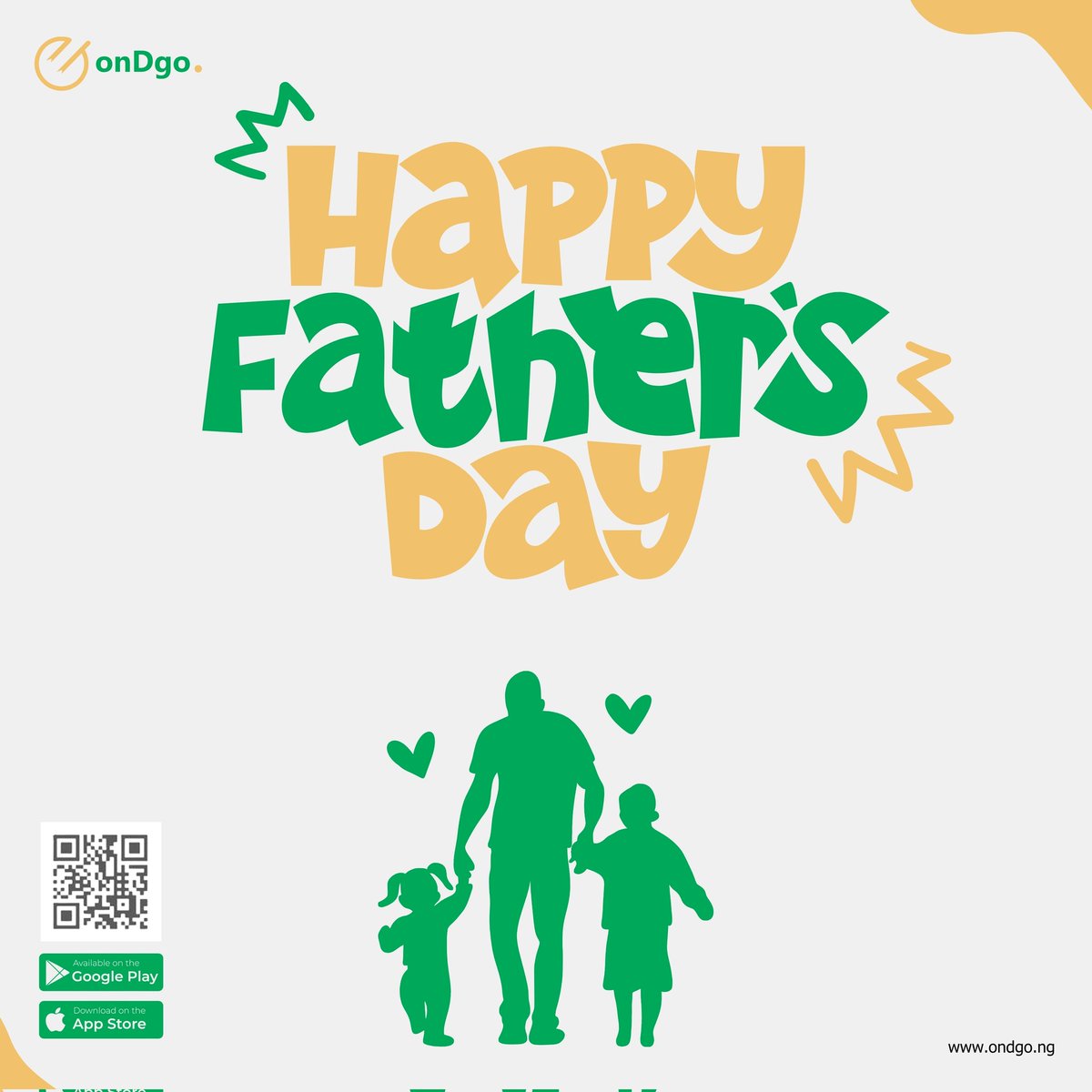 ondgo_ng's tweet photo. Happy father's day to all the superheroes without capes. Today we celebrate the endless love, sacrifices and boundless strengths of all fathers. Thank you for your unwavering support and unconditional love.
You are truly one in million!
#onDgo #fathersday #sundayfunday https://t.co/jpu9tM4saw