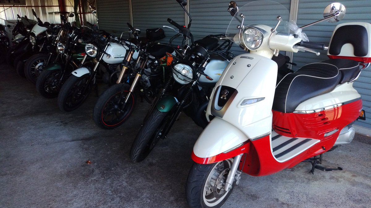 プジョーのスクーターカッチョヨ！
おフランスinモトイタリアーナ埼玉東🇫🇷