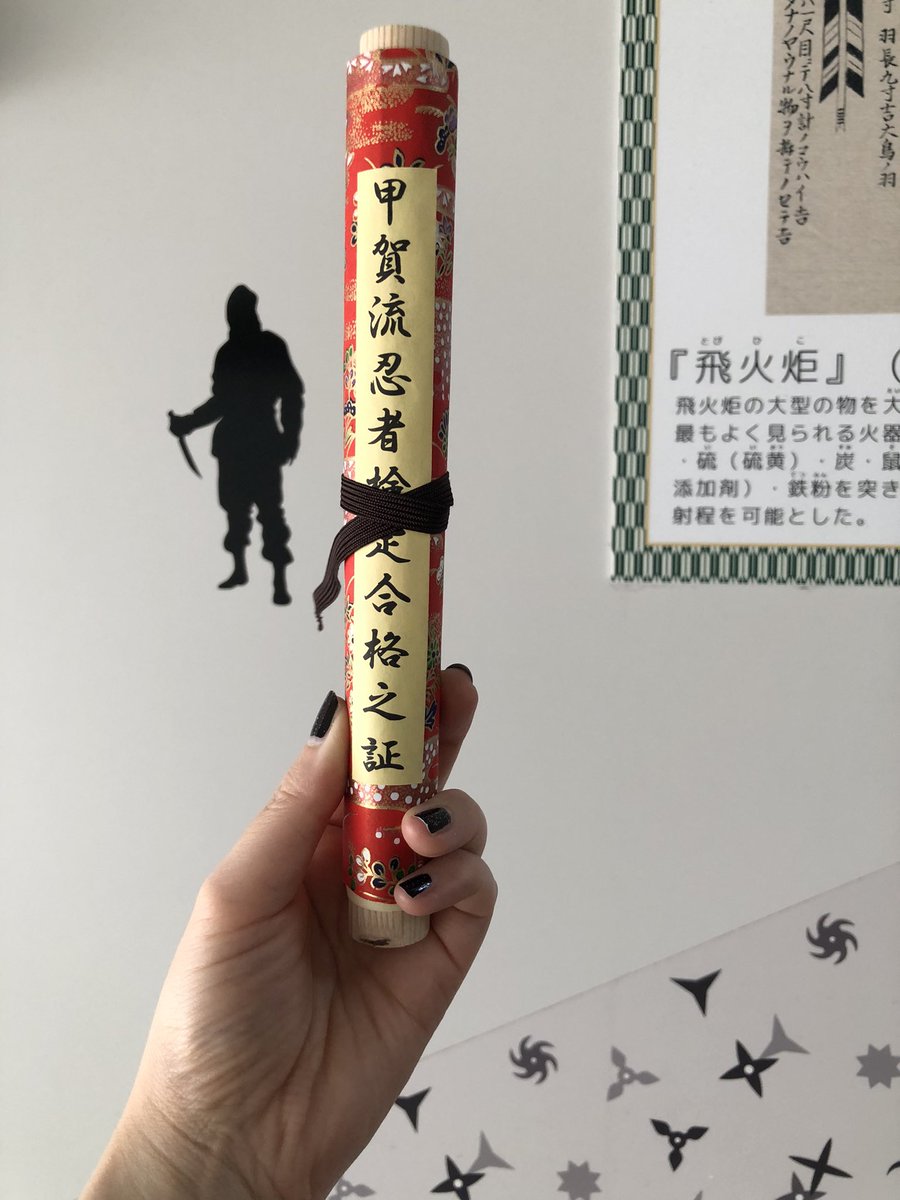 okakagohan1019's tweet photo. 甲賀忍者検定🥷🏻
初級受かりましたー🎊
受験者約100人中9位に入りました！
目標の20位以内達成です😆🙌 https://t.co/fTt8M0N9iA