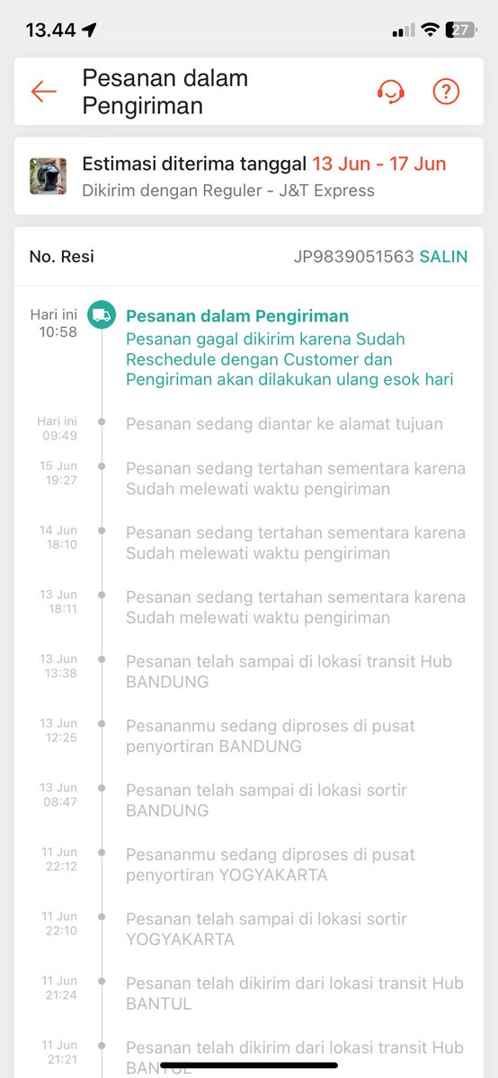 ffffznn's tweet photo. Tiba tiba reschedule ? Kapan konfirmnya ? Gajelas bngt sumpah @jntexpressid https://t.co/wM3raXvcy7