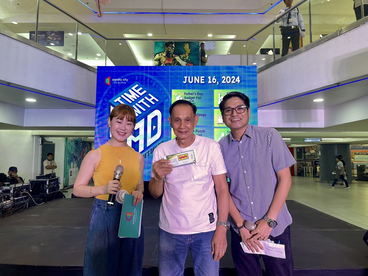 AranetaCity's tweet photo. The Father's Day Talk - The Joys of Fatherhood by Mr. JR Santiago inspired the dads, reminding them of the beauty and importance of their role in their children's lives. ποΈβ¨
πActivity Area, LGF, Ali Mall
#AranetaAt70 #CityOfFirsts #AranetaCity #TimeWithDad #FathersDay https://t.co/1O3fM9qOUx