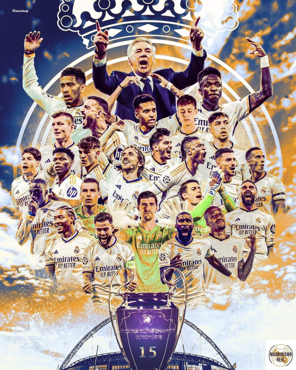 La decimoquinta del Real Madrid Club de Fútbol es REAL.