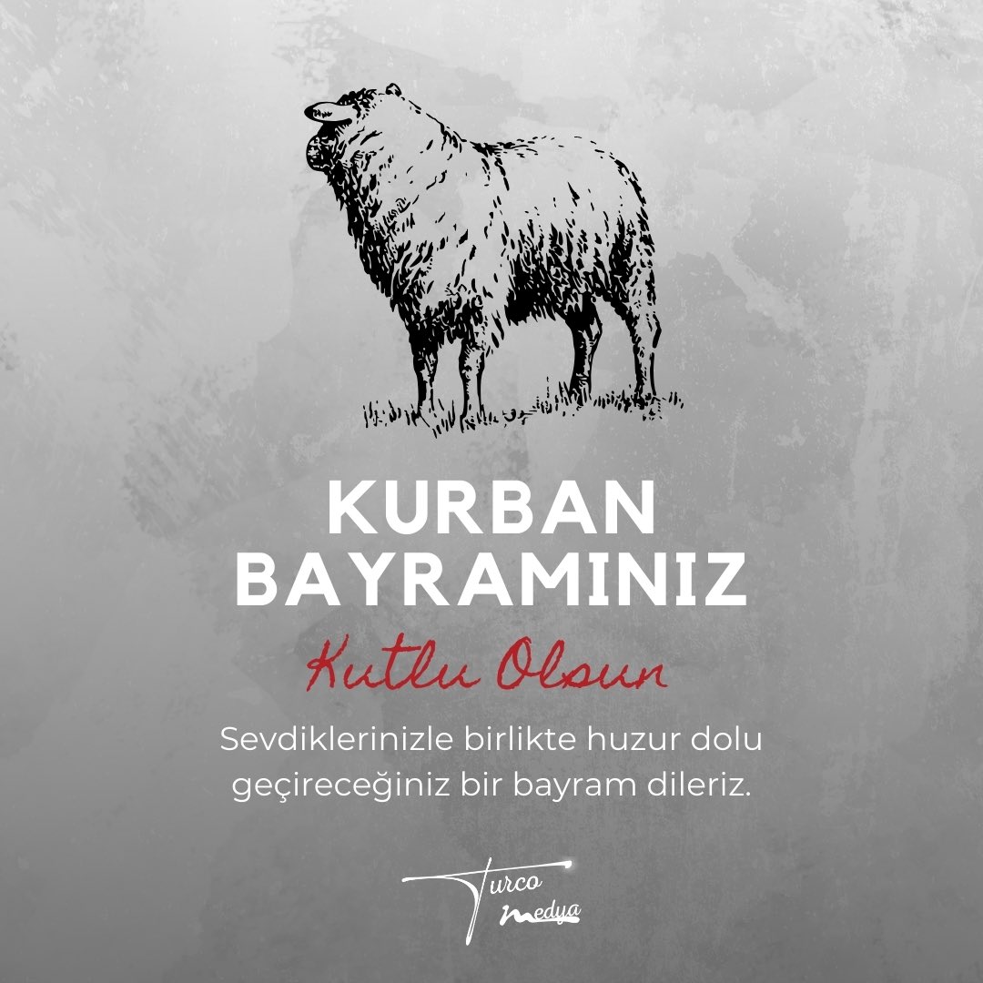 turcomedya's tweet photo. Sevdiklerinizle birlikte mutlu bir bayram geçirmeniz dileğiyle. Kurban Bayramınız Kutlu Olsun.☺️

#bayram #kurbanbayramı #mutlubayramlar #iyibayramlar https://t.co/cK4T4HlYUU
