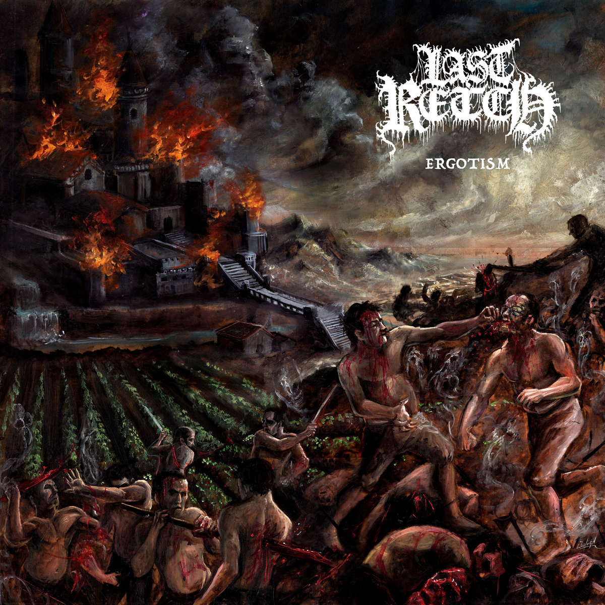 jakubasphyx's tweet photo. Masakrující, devastující, temný a chladný death metal, který vám vyrve všechny vnitřnosti z těla! Poctivá nálož zahnívajících myšlenek a melodií! Recenze/review - LAST RETCH - Ergotism (2024): https://t.co/E4vREkCRlS #deathmetal #lastretch #review .@cdnrecords .@deadlystormzine https://t.co/nDGv3QyncI