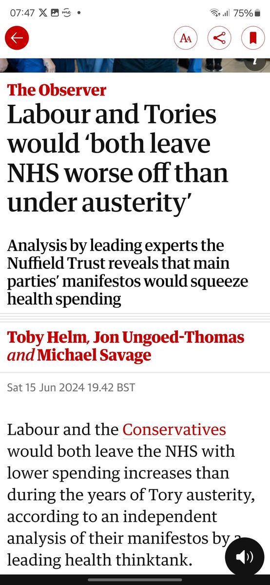 SharpeShirley's tweet photo. And this means Scotland will get less money for our SNHS (consequential etc)
Only by voting for #ScottishIndependence & @theSNP (or @AlbaParty in their 2 existing seats - my opinion) will prevent this & enshrine the SNHS in our written constitution.
JDI https://t.co/iVYBslwsd1