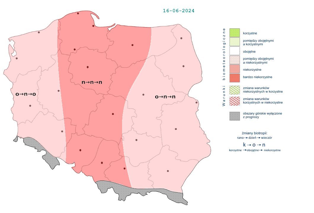 IMGWmeteo's tweet photo. 🌤️Polska pozostanie w dość ciepłym powietrzu polarnym morskim. 
🌡️Maksymalna dobowa temperatura powietrza na obszarach ze zwiększonym zachmurzeniem i opadami, będzie o kilka stopni Celsjusza niższa względem ubiegłej doby.
➡️https://t.co/zKHdnnxrU5

#IMGWmeteo #biomet https://t.co/25byiwGSQ8