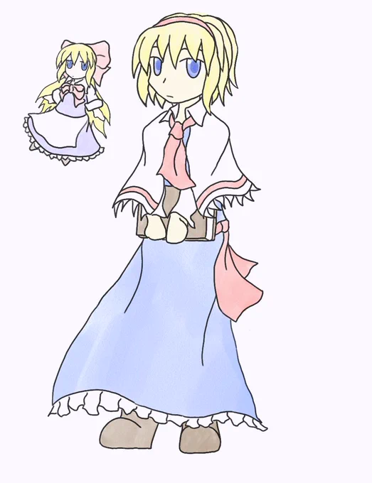 ちなみにこれは初めてペンタブで描いた時のアリス 