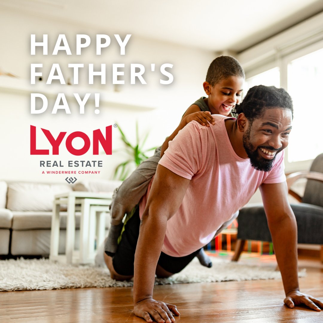 Celebrating all the father figures out there who have been our pillars of strength and inspiration - Happy Father's Day from Lyon Real Estate! ❤️ #HappyFathersDay