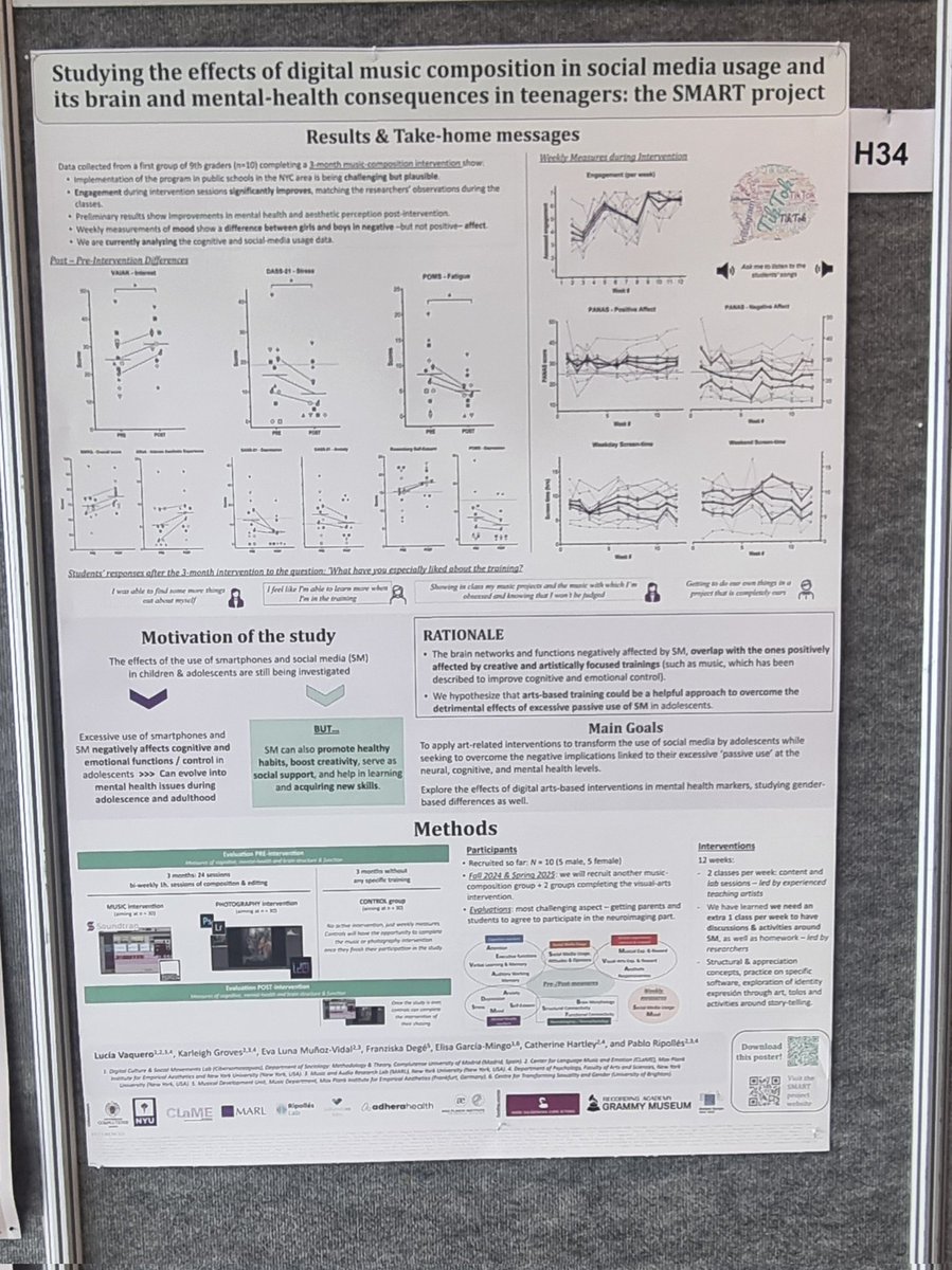 Here we are!! #neuroscienceandmusic #posterpresentation