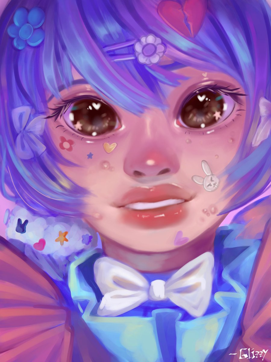 It's an old art but I tried #jellyartstyle and really trying hard to give life for this poor little girl ong . #art #jellyart IM LATE I KNOW