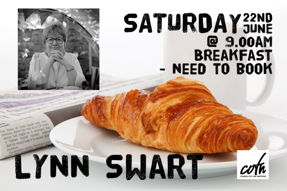 Lynn Swart Breakfast at Inspiration. Come and listen to Lynn talk on the vital work of the charity #NewDay United.