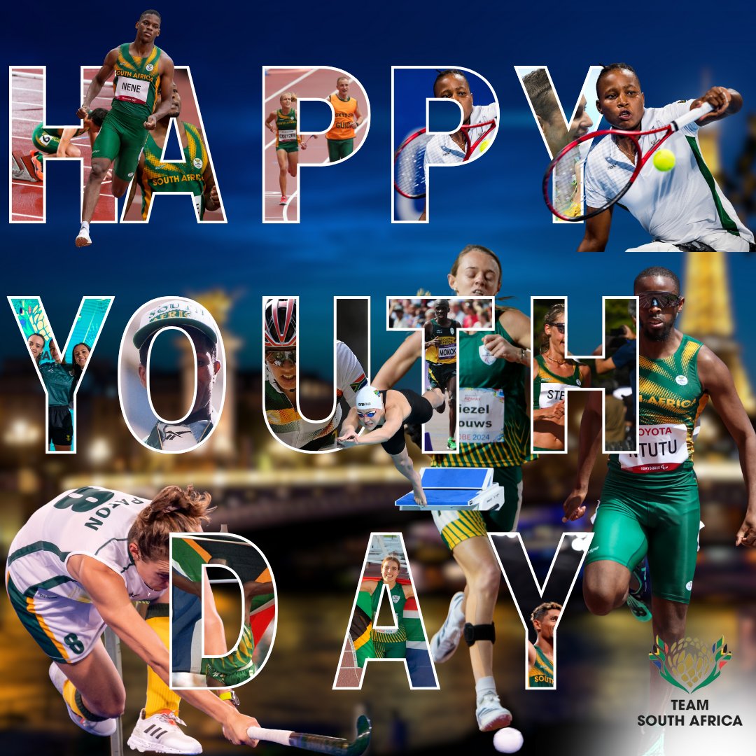 OfficialTeamRSA's tweet photo. Celebrating the spirit of our youth today! 🌟 Team South Africa embodies the drive and ambition of a nation ever rising. Happy Youth Day to all the young dreamers and doers! 🇿🇦💪 #HappyYouthDay #TeamSA #ForMyCountry https://t.co/5wDFd3XZeV