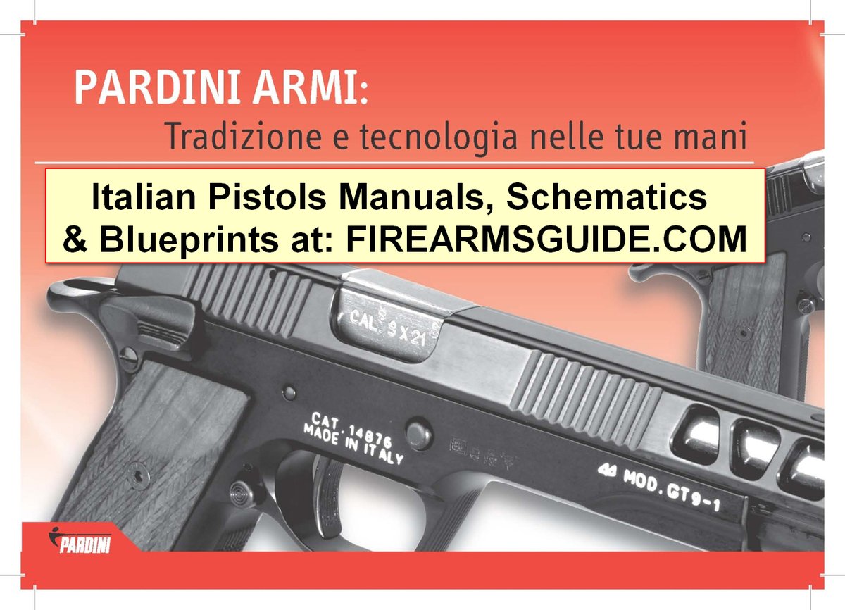 FirearmsGuide's tweet photo. ITALIAN GUNS MANUALS, SCHEMATICS & CATALOGS for you to print! https://t.co/TpeXfEkBg2 #pistols #handguns #rifles #shotguns #pardini #pietta #manuals #blueprints #catalogs #bernardelli #beretta #gunsmith #guns #glisenti #gunshop #gamba #galesi #benelli #chiappa #pedersoli https://t.co/IEP12Ywzes