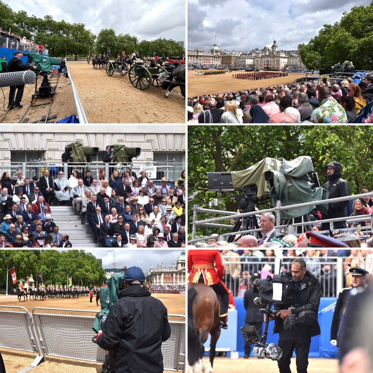 stevechalles's tweet photo. Saturday’s King’s Birthday Parade - Trooping the Colour in Central London: #EMG OB team in action for BBC Studios Events on Horse Guards Parade, along The Mall and at Buckingham Palace
Lots more photos on Insta: @challessteve
#outsidebroadcast #EMGUK @EMGLiveUK #BBCEvents https://t.co/vyChpcFj7N
