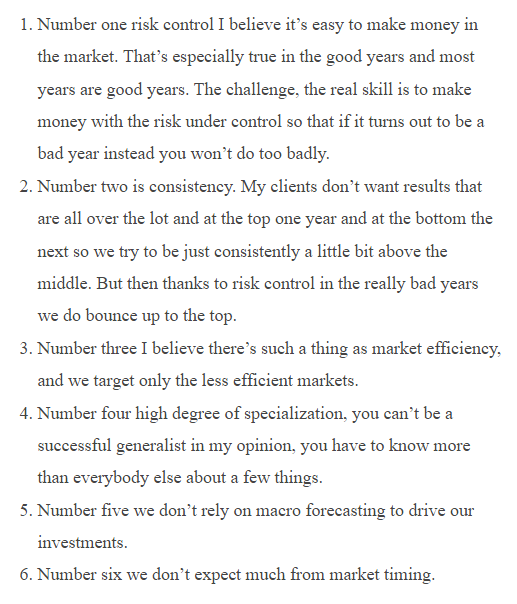 TheMKPatil's tweet photo. Howard Marks: The six key principles for successful investing. https://t.co/yWDCcEiMD5
