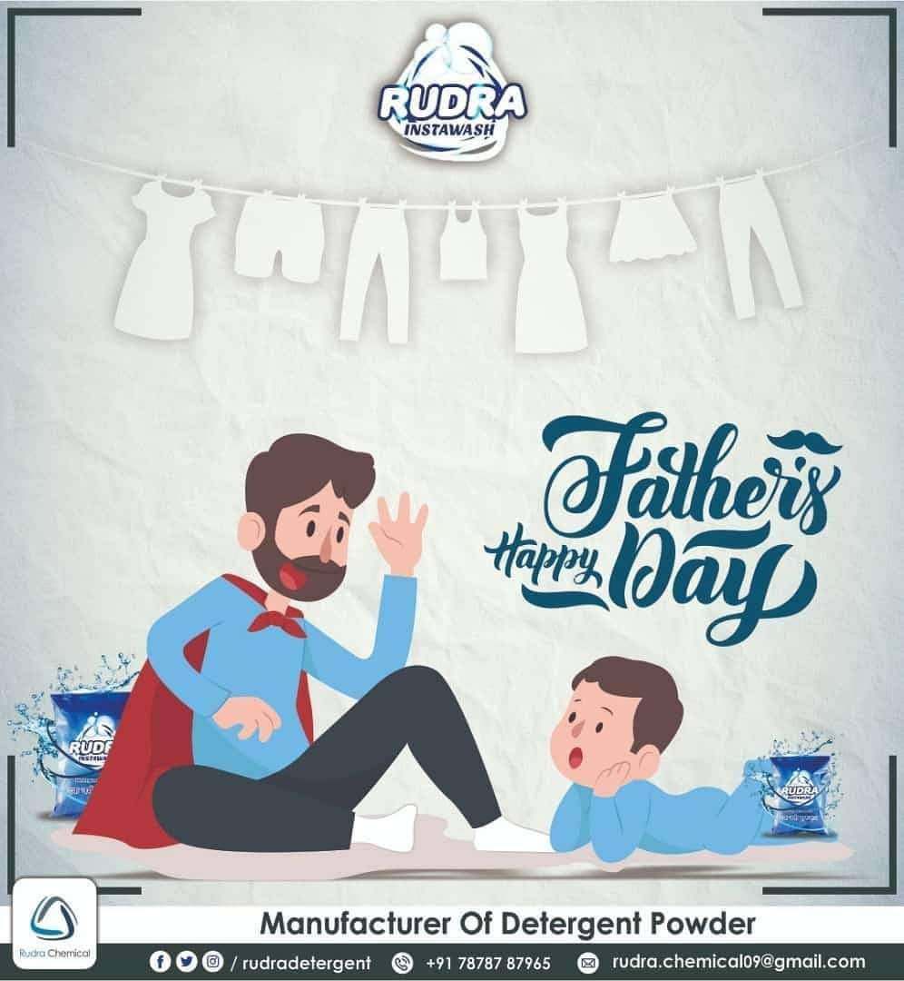 Rudradetergent's tweet photo. पीता का कोई दीन नही होता, बल्की हर दीन पीता से ही होता हे ।। 
#HappyFathersDay #FathersDay #Father #OurFatherOurPride 

रुद्र डिटर्जेंट - हाथों की रक्षा कपड़ो की सुरक्षा.
 
#RudraWashingPowde #RudraInstawash #RudraDetergent #DetergentPowder #RudraDetergentPowder #LaundryDetergent https://t.co/iL0d4qakGG