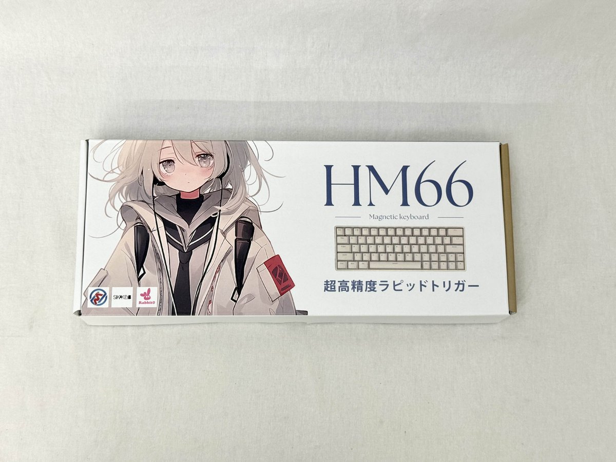 HM66 小高い マグネティックキーボード 超高精度ラピッドトリガー ホワイト