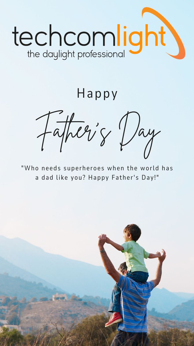 🌞 Happy Father's Day from Techcomlight! 🌞

To all the amazing dads out there, thank you for lighting up our lives just like daylight brightens our days. 

#HappyFathersDay #Techcomlight #Daylight #FathersDay #Family #Sunshine #Love