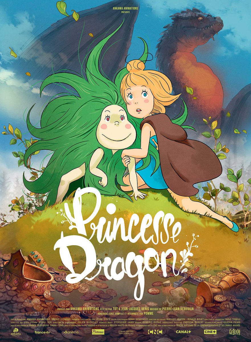 Bonjour à toutes et tous, 
Aujourd'hui sur France 4 à 13h56, vous avez l'occasion de découvrir ou redécouvrir un film qui a beaucoup d'importance pour moi : Princesse Dragon. 
C'est une histoire que j'ai écrite pour mes filles et un beau moment à partager avec ses enfants pour la