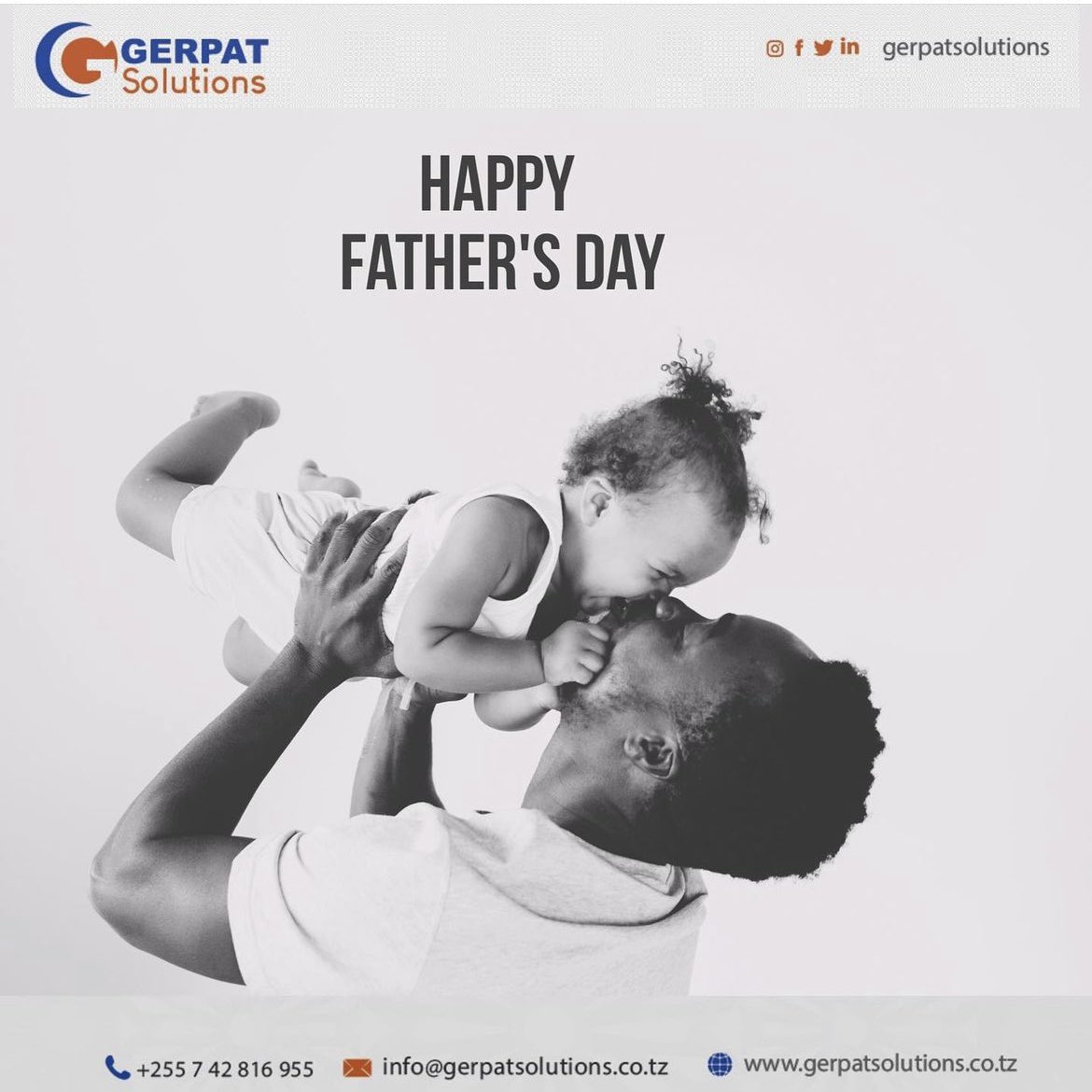 gerpatsolutions's tweet photo. Happy Father's Day from Gerpat Solutions! 🎉 To all the amazing dads who inspire us every day – thank you! Just like fathers build strong foundations for their families, we’re here to build solid foundations for your business in Tanzania and Zanzibar. #GlobalReach https://t.co/UsP22LQhn2