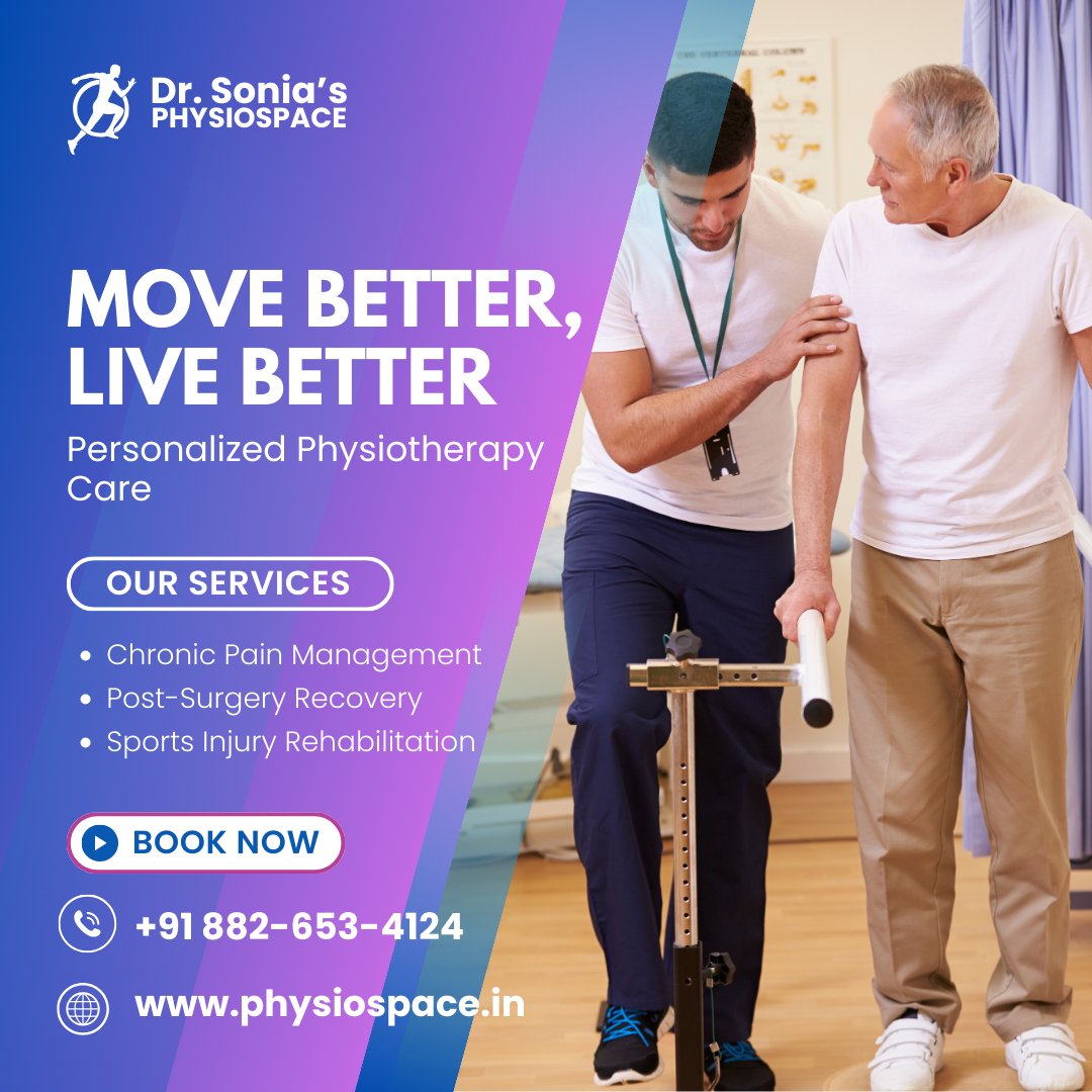 drsphysiospace's tweet photo. 🌟 Empower your life with Dr. Sonia's Physiospace! Personalized physio care for injury recovery, performance enhancement, and mobility.   

Contact +91 882-653-4124 or https://t.co/vNcOUwIgHy.
Book your appointment today! 🌿🩺
 #Physiotherapy #Rehabilitation #DrSonia https://t.co/yxx2MvWdCV