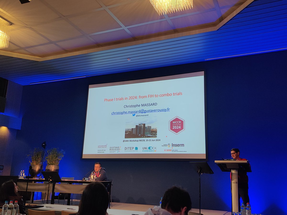 DrMirallas's tweet image. 💥 Kick-off💥 #MCCRworkshop 
Masterclass: Phase I trial in 2024 from FIH to combo #trials
🗣️ @drcmassard 
🪑Dr. Yap @MDAndersonNews
 @EORTC @myESMO @AACR @_SEOM