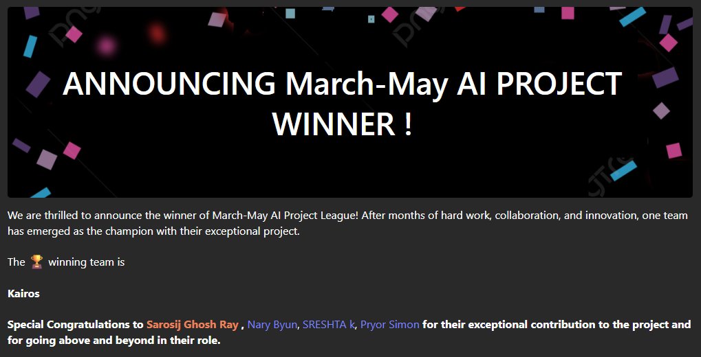 sarosij_'s tweet photo. "Street Savvy" won the 1st position at Microsoft Ambassadors AI Project 🏆 Thanks to all my teammates for the amazing collaboration 💪

Thanks to the respected judges @lee_stott, @GomoMohapi and Pablo Nunes Lopes for their valuable feedback ✨

#mlsa #azureopenai #unity #gamedev https://t.co/gRCFpBdMm1