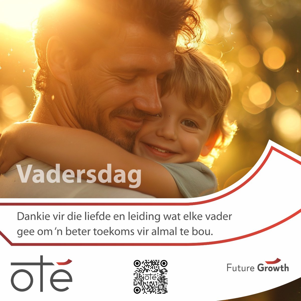 GroupOte's tweet photo. Vadersdag-
Dankie vir die liefde en leiding wat elke vader gee om 'n beter toekoms vir almal te bou.
#Vadersdag #kunsmis #fertilzer #ote #otegroup
https://t.co/q6IblIbiLR https://t.co/3FtvaAG3n7