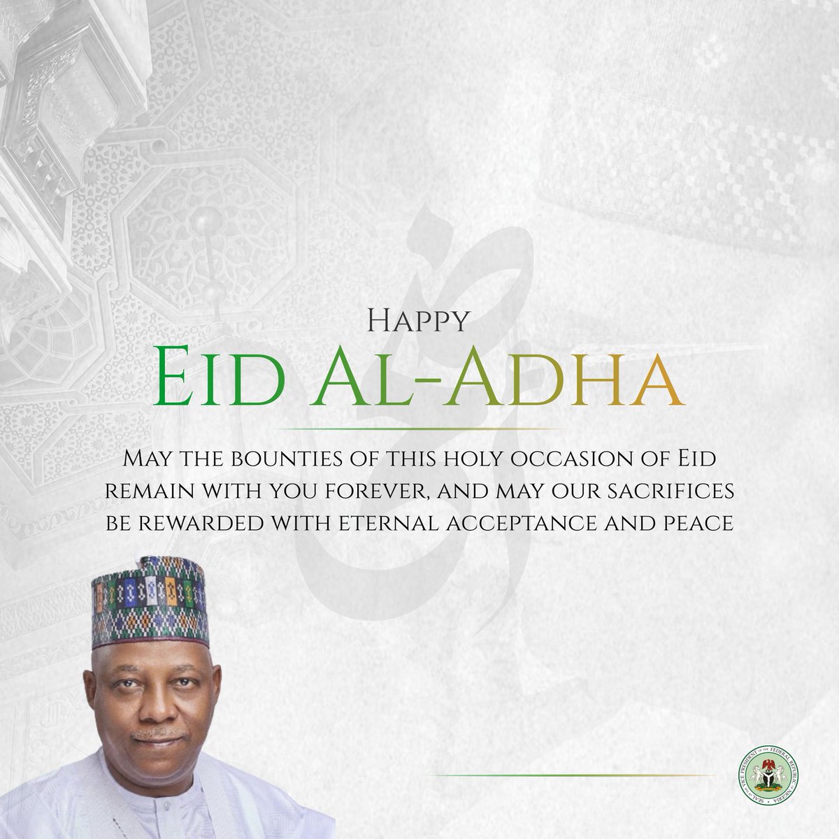 KashimSM's tweet photo. Barka da Sallah! https://t.co/Jx6sVtTcT8