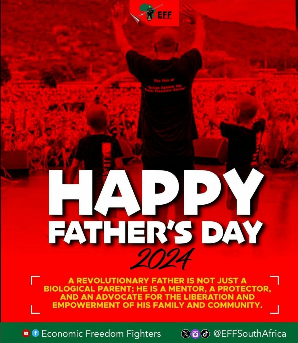 Eff_ward_74_JHB's tweet photo. -This day is an opportunity to honour the men who have played pivotal roles in our lives, guiding us, nurturing us, and standing as pillars of strength and wisdom in our communities. https://t.co/liUpnkyb25