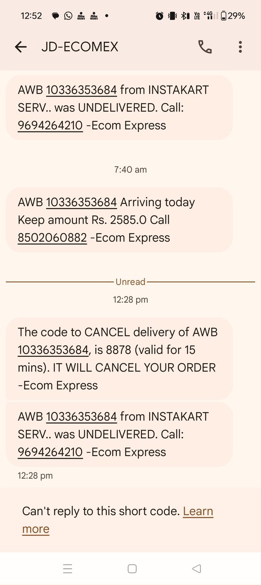 rahulldhaked's tweet photo. @EcomExpress_Ofc 
Lat 26.641728,long 76.647800
This is my home address latitude longitude but Ecom express delivery person not delivered my parcel here...

Ecom express k delivery boy yha delivery krne nhi aate..yha delivery krne k liye khte h to mna kr dete h https://t.co/cYNOYd3dJ3