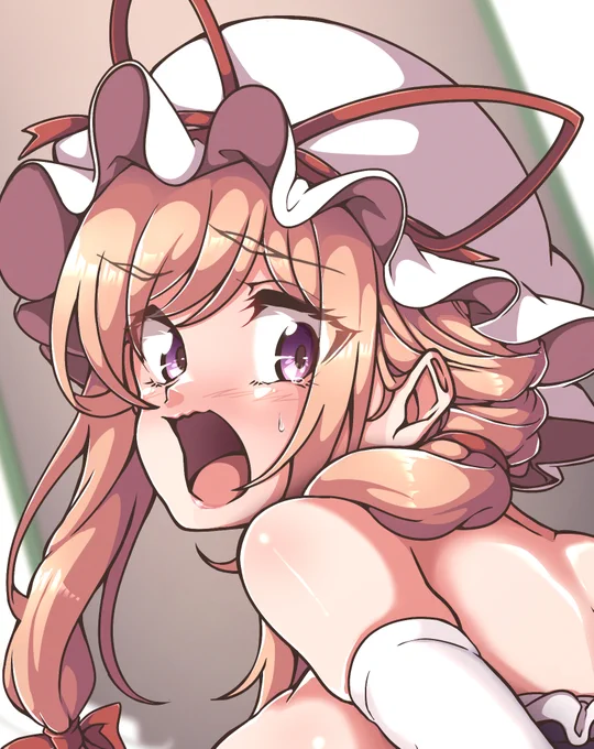 紫様お顔めっちゃ可愛く描けた見て 