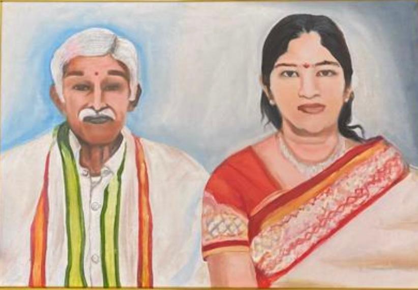 patnamsuneetha's tweet photo. Reflecting on this beautiful painted portrait of my dad, a constant reminder of his enduring strength and inspiration. Miss you dearly, Dad.

#fathersday #father https://t.co/JQgCIv8RHh