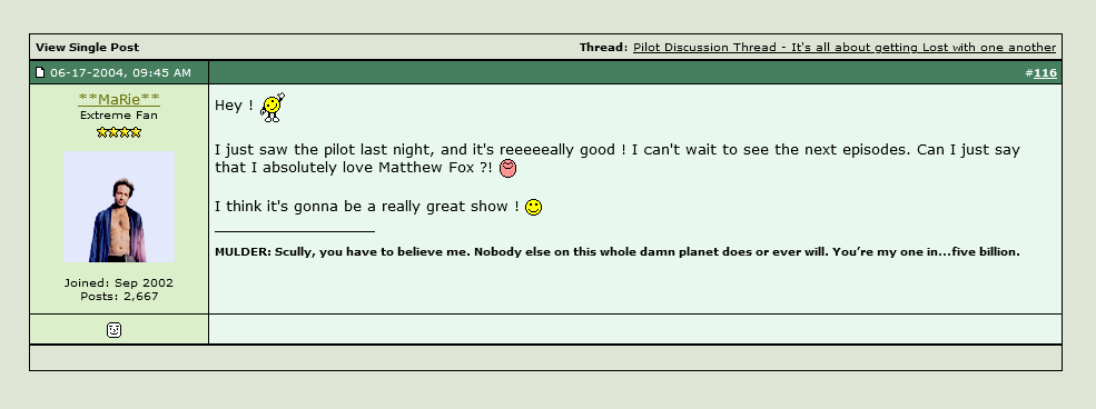 kuhpunkt's tweet photo. Lost History: 20 years ago the full 83 minute original cut of the Lost pilot was leaked and discussed in detail on message boards and blogs - more than three months before the official TV premiere. https://t.co/FctEREZqh4 https://t.co/eg3QF2EbbW