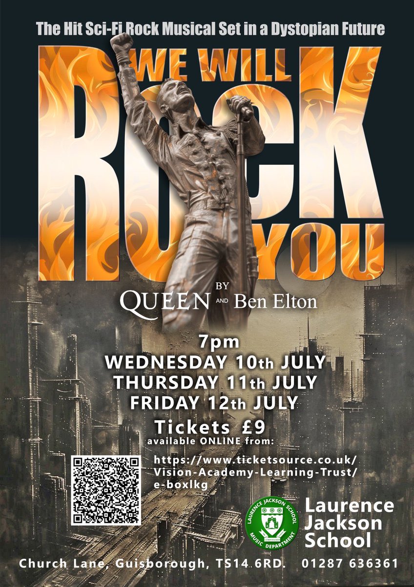 Tickets are now available for our 2024 production of We Will Rock You! 

ticketsource.co.uk/whats-on/guisb…