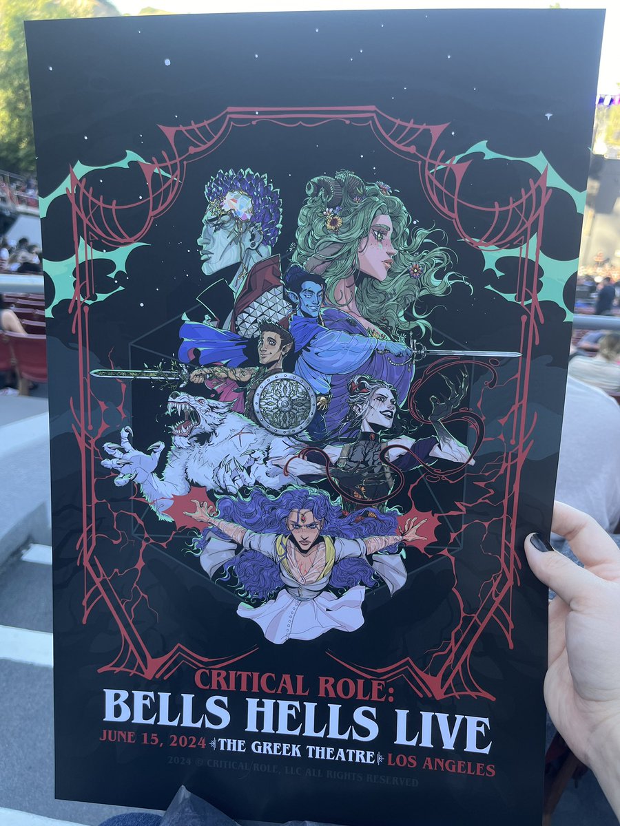 WlDOMAUK's tweet photo. THE LIVE SHOW WAS AMAZING AHHHHHHHH😍 Definitely rewatching Thursday just for funsies but AHHHHHHHHH — and that’s all I’ll say.🥹🤩😍 #BellsHellsLive #BellsHells #CriticalRoleLive #CriticalRoleSpoilers #CriticalRole https://t.co/aFExz449Ly