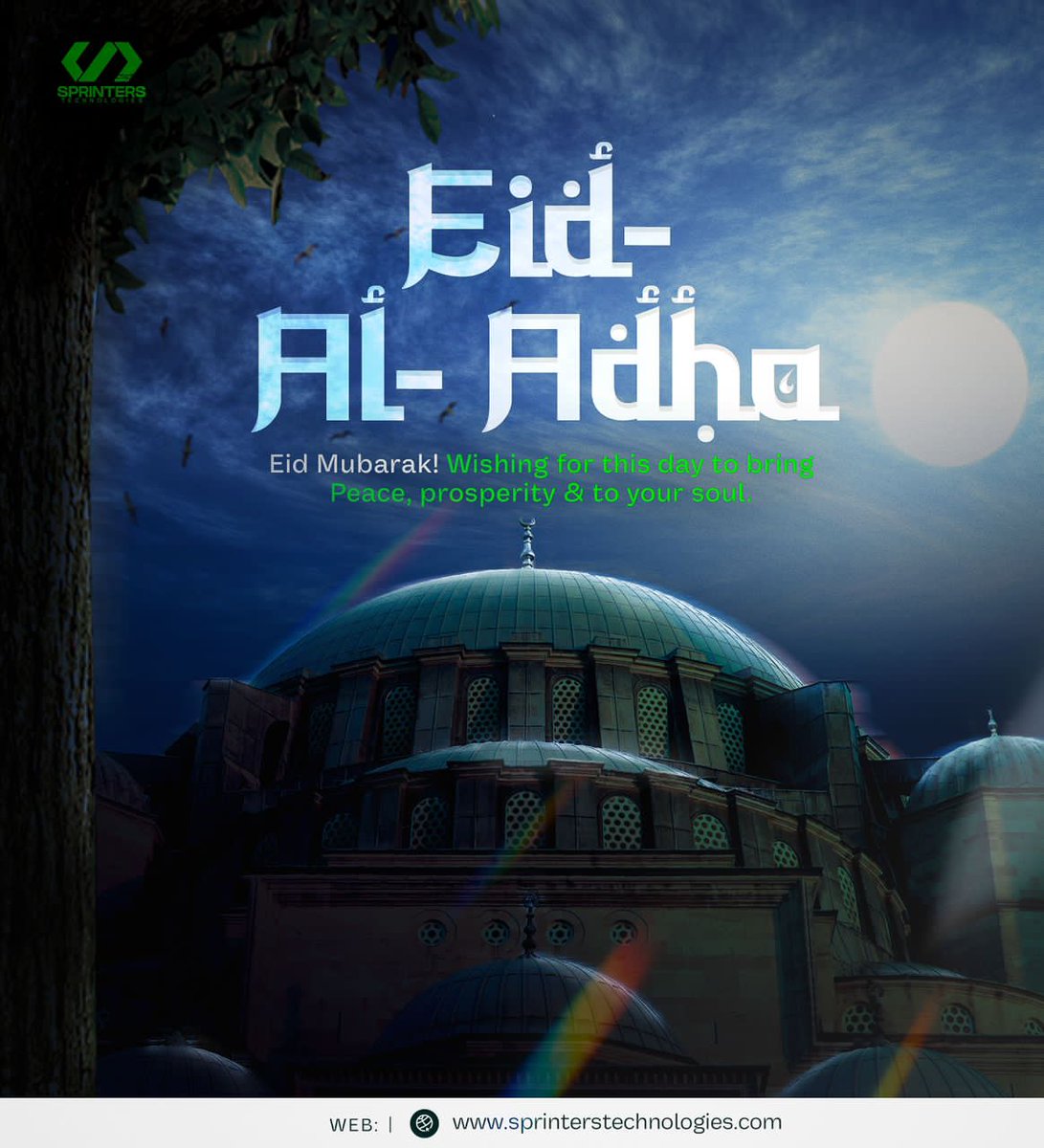 SprintersTech's tweet photo. Eid Mubarak from Sprinters Technologies.
#SprintersTech #SprintersCelebrates https://t.co/W904F3zv0A