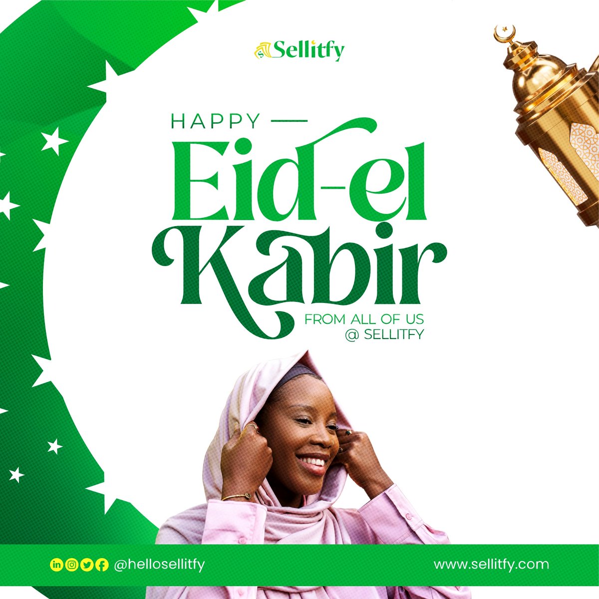 hellosellitfy's tweet photo. #EidMubarak from Sellitfy✨This Eid el Kabir as we celebrate the spirit of sacrifice and gratitude may your day be filled with joy,prosperity and meaningful connections.Let's embrace this occasion with innovative solutions and a vision for a brighter future.#Sellitfy #EidElKabir https://t.co/aAe3JGxV9R