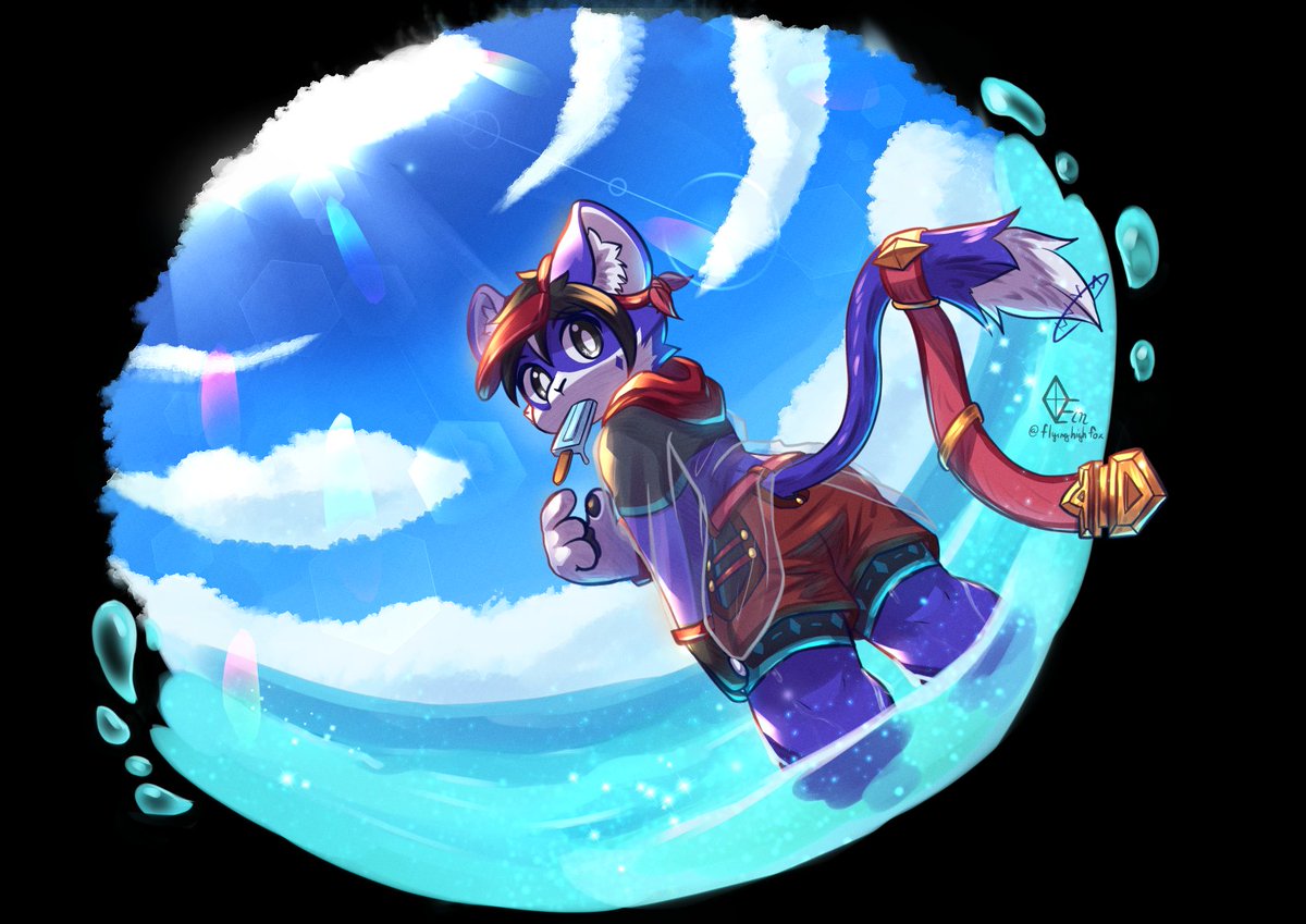 Summer themed splash art!! Background is pretty basic but am happy with the result ヾ(•ω•`)o