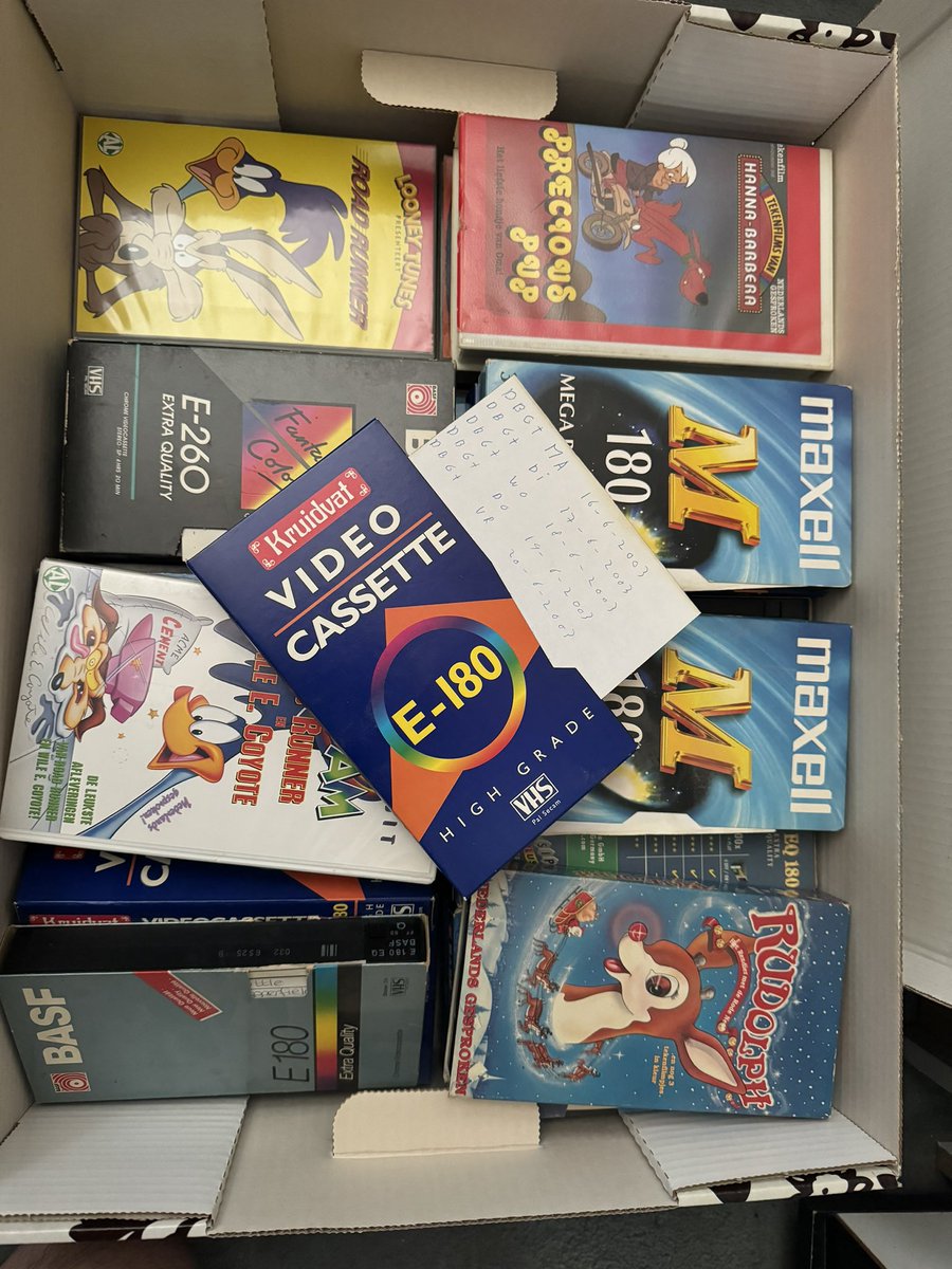 Cleaning out of my childhood stuff, what should I do with old VHS tapes