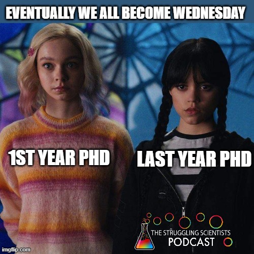 4th year PhD are creepy and they're spooky

They're altogether cooky

The 4th year PhDs!