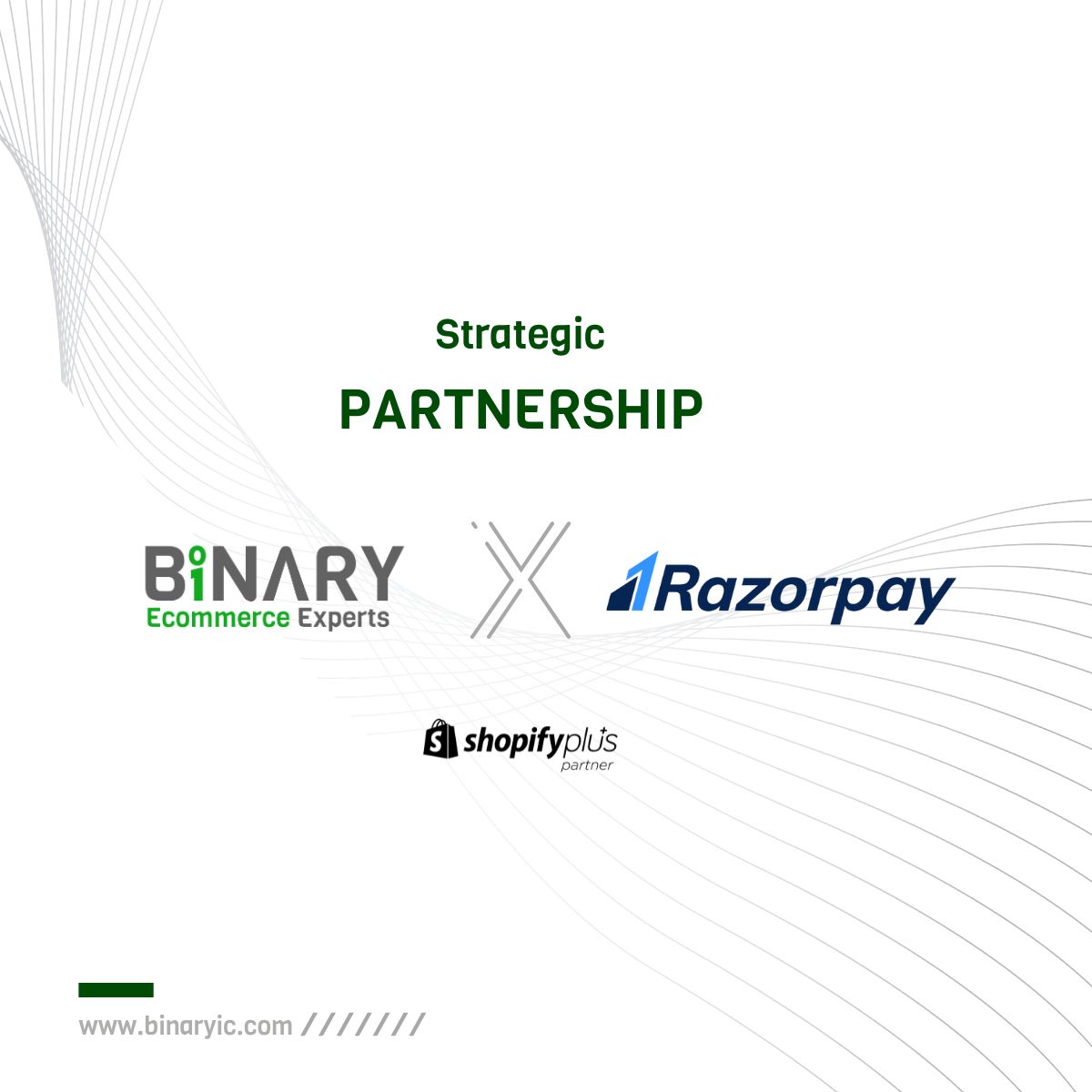 Binaryic's tweet image. We&apos;re collaborating with @Razorpay this week to offer you the best e-commerce solutions. 

Keep your experience secure, reliable, and fast just a click away with us.  

#binaryic #EcommercePartnership #DigitalCollab #OnlineBusinessGrowth #EcommerceExperts #FutureOfRetail