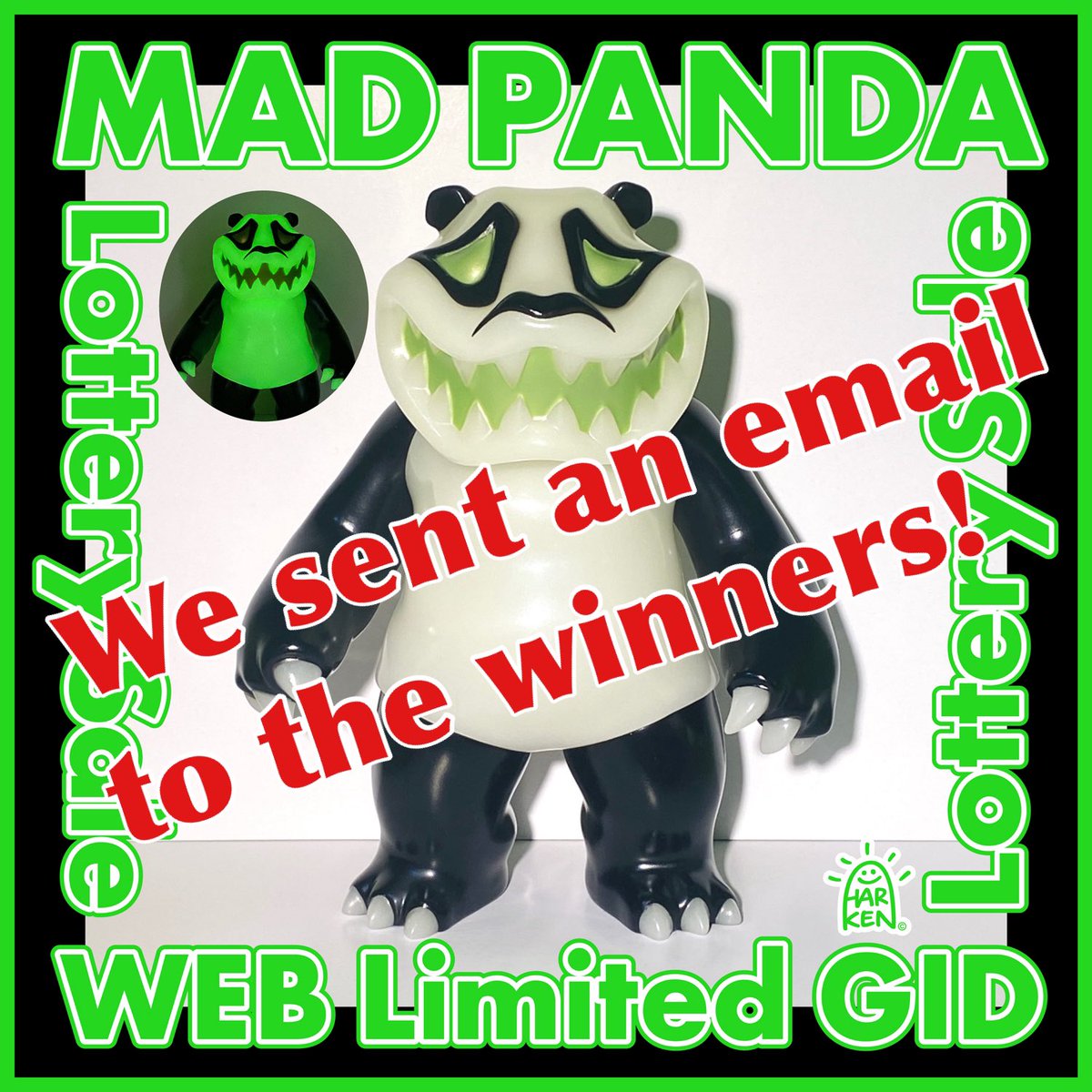 フィギュア HARIKEN マッドパンダ ソフビ MADPANDA