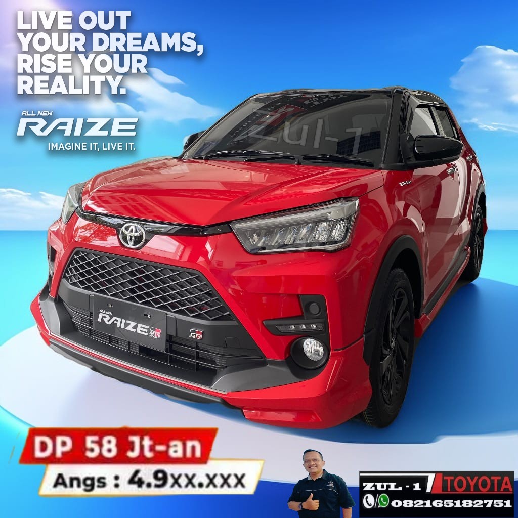 zul_one's tweet photo. Toyota Raize 1.0 Turbo GR S CVT 

Stock ✓
Promo Melimpah ✓

#GRSport 
#Raize 
#ToyotaRaize https://t.co/0JtXpMcUHv