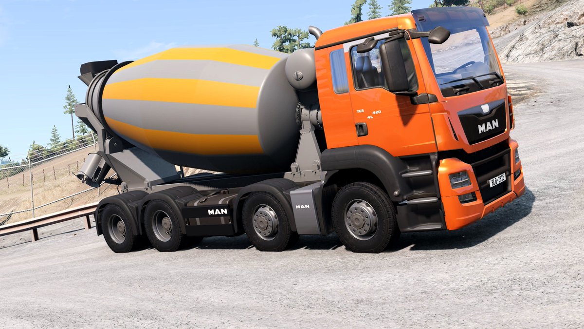 CristinelTR's tweet photo. Beamng Drive - Updated 8x4 MAN TGS Concrete Truck on the west Coast USA https://t.co/CWIUoYbGAv https://t.co/TSeDLX02GL