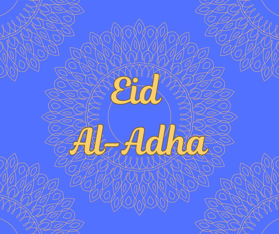 Eid Mubarak to all those who celebrate.
From all at South Area