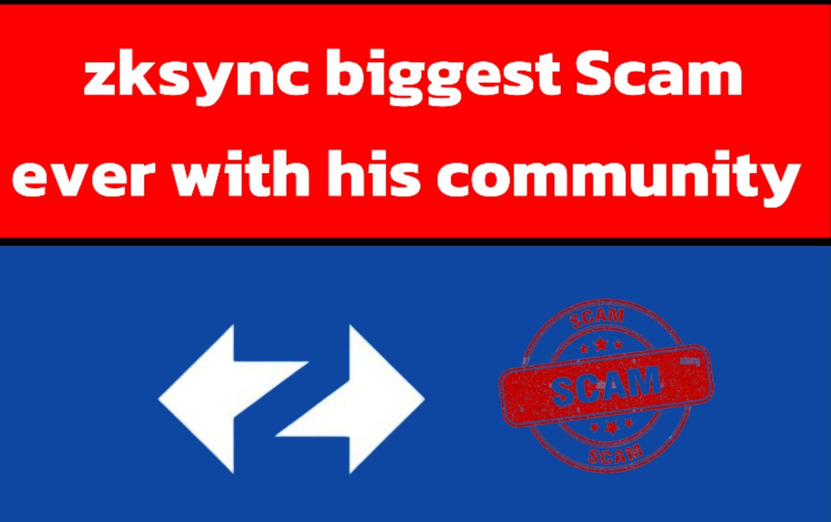 acablogx's tweet photo. #zkscam
#zksync_scam 
#zksyncscam https://t.co/MTYSdu9LLx