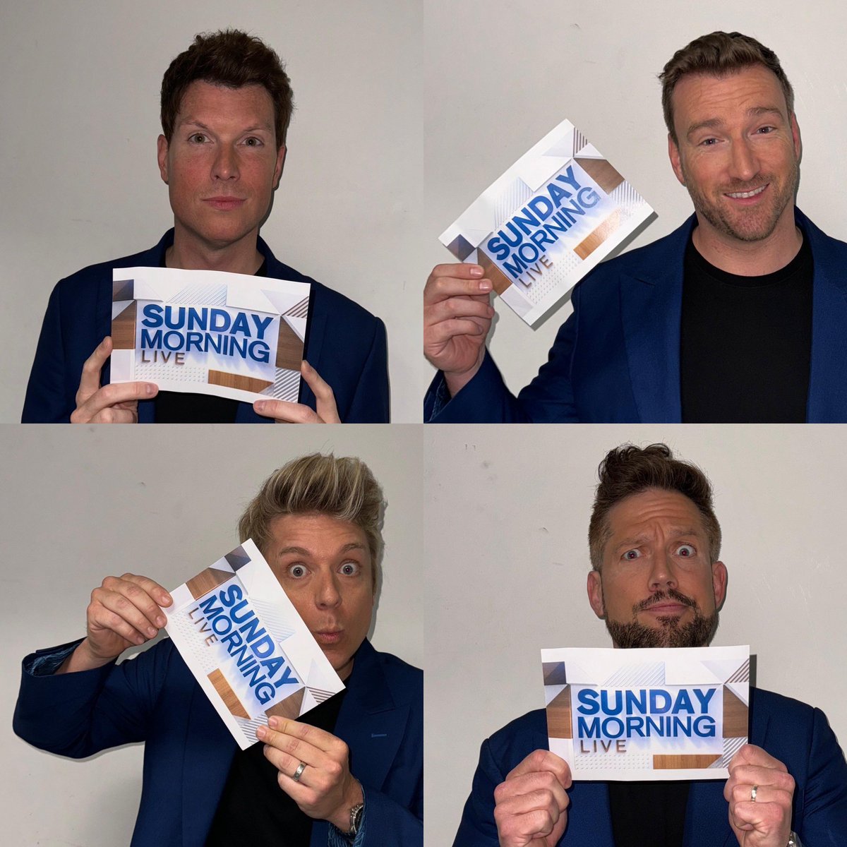 Join us this morning on <a href="/bbcsml/">BBCSundayMorningLive</a> <a href="/BBCOne/">BBC One</a> #Sundaymorninglive
Sorry for the bleary eyes and early morning voices 🤭

#G420 #FathersDay